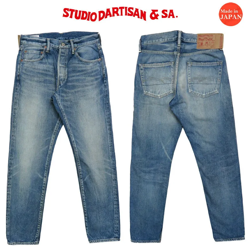 ダルチザン ステュディオ・ダ・ルチザン STUDIO D'ARTISAN IVYウォッシュジーンズ ユーズドウォッシュ 13.5oz リラックス テーパード D1826U