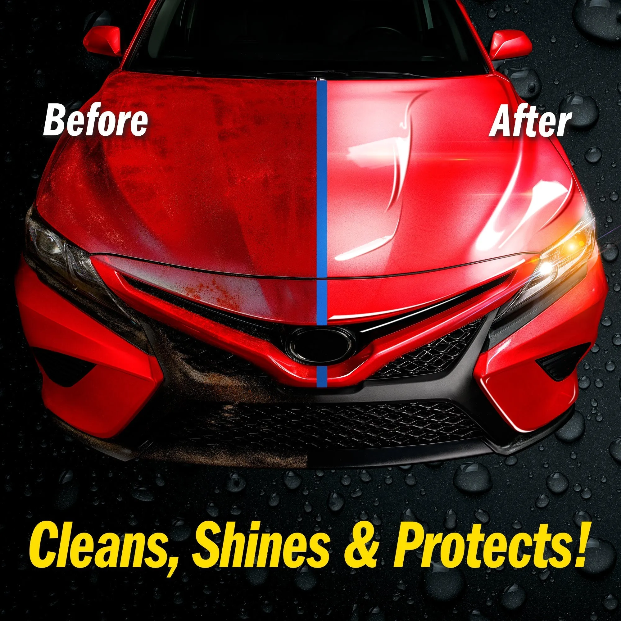 3-in-1 Fortify Quick Coat Shine & Protect Waterless Car Wash with Microfibre Cloth