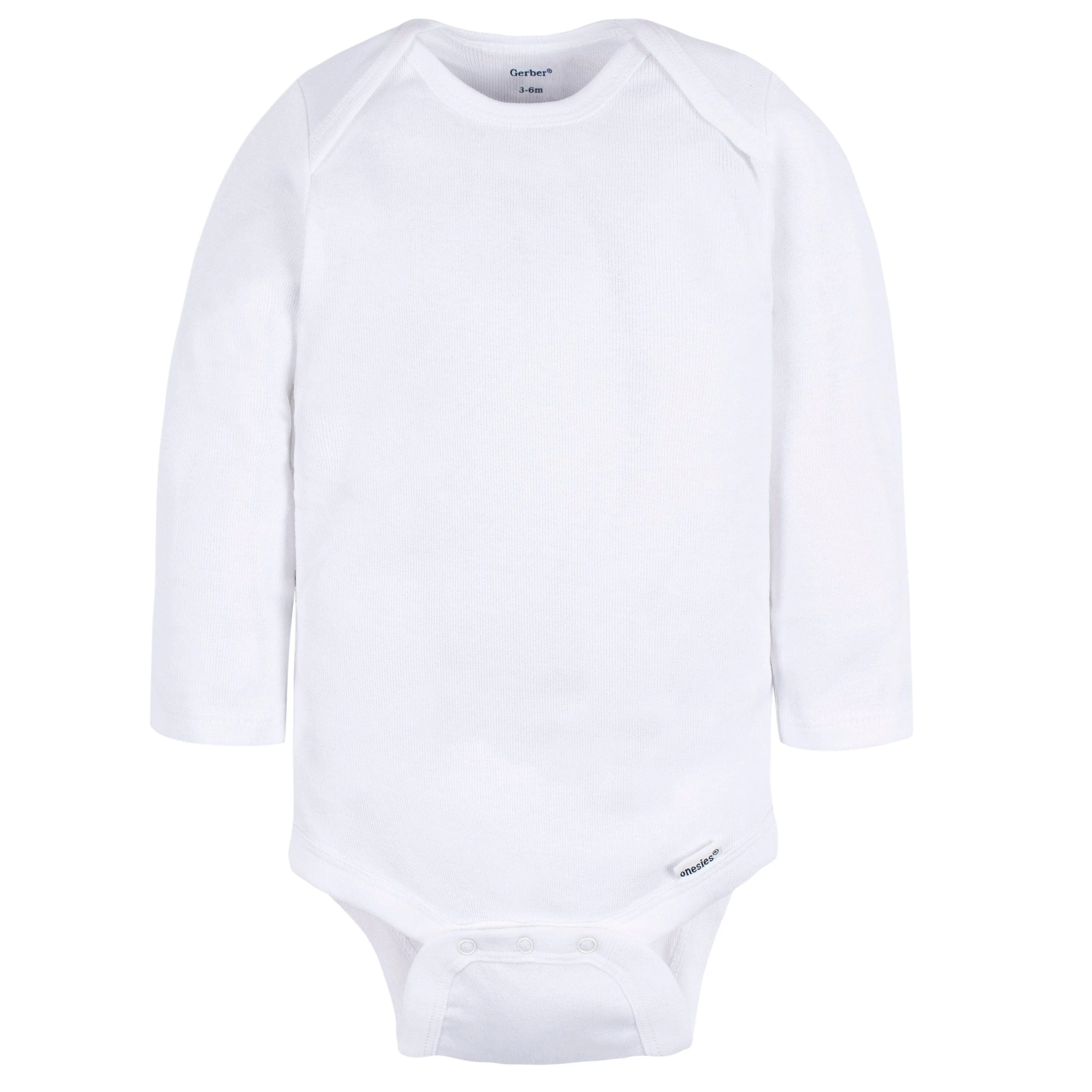 4-Pack Baby Neutral Grey Long Sleeve Onesies® Bodysuits