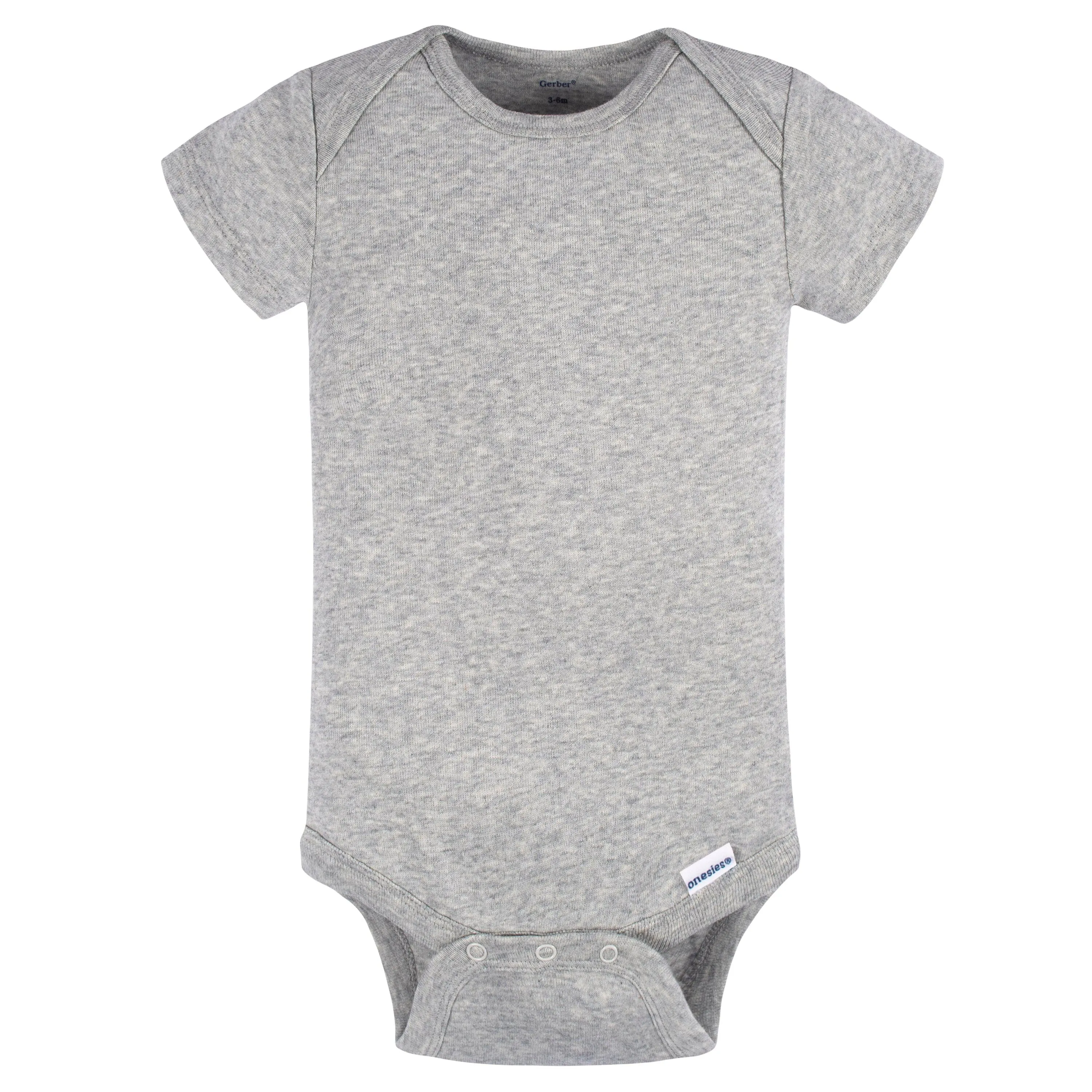 5-Pack Baby Neutral Greys Short Sleeve Onesies® Bodysuits