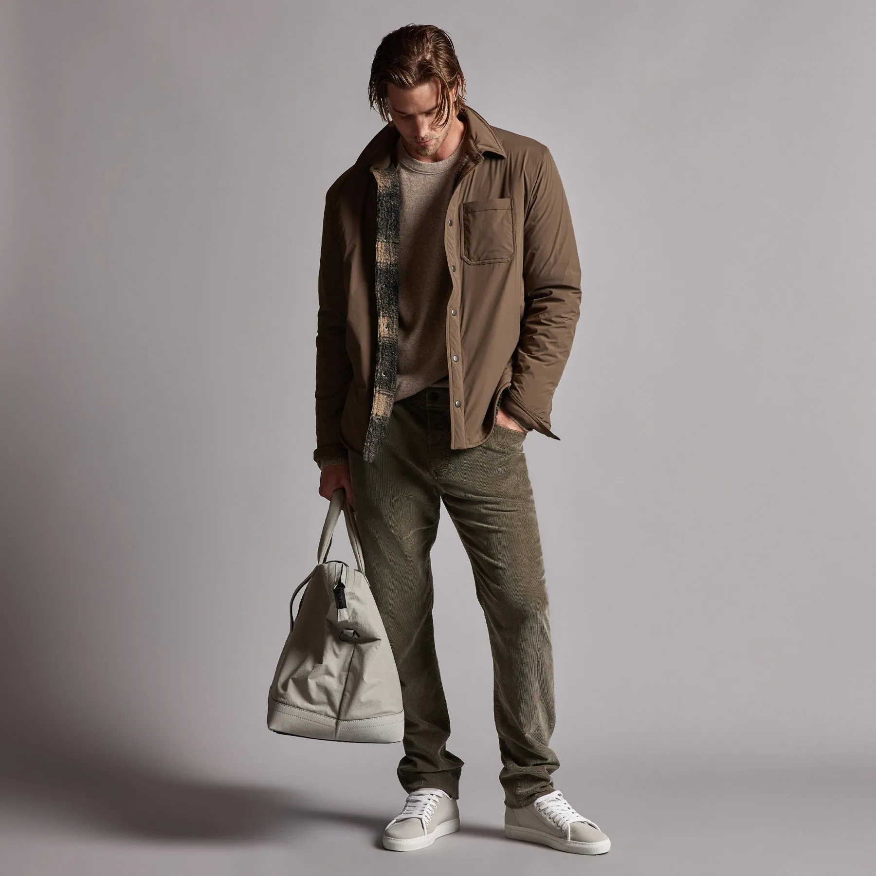 5 Pocket Corduroy Pant - Army Green Pigment