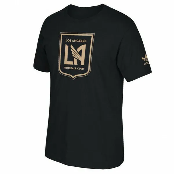 adidas Men's LAFC Crest Soccer T-Shirt (Black/Gold)