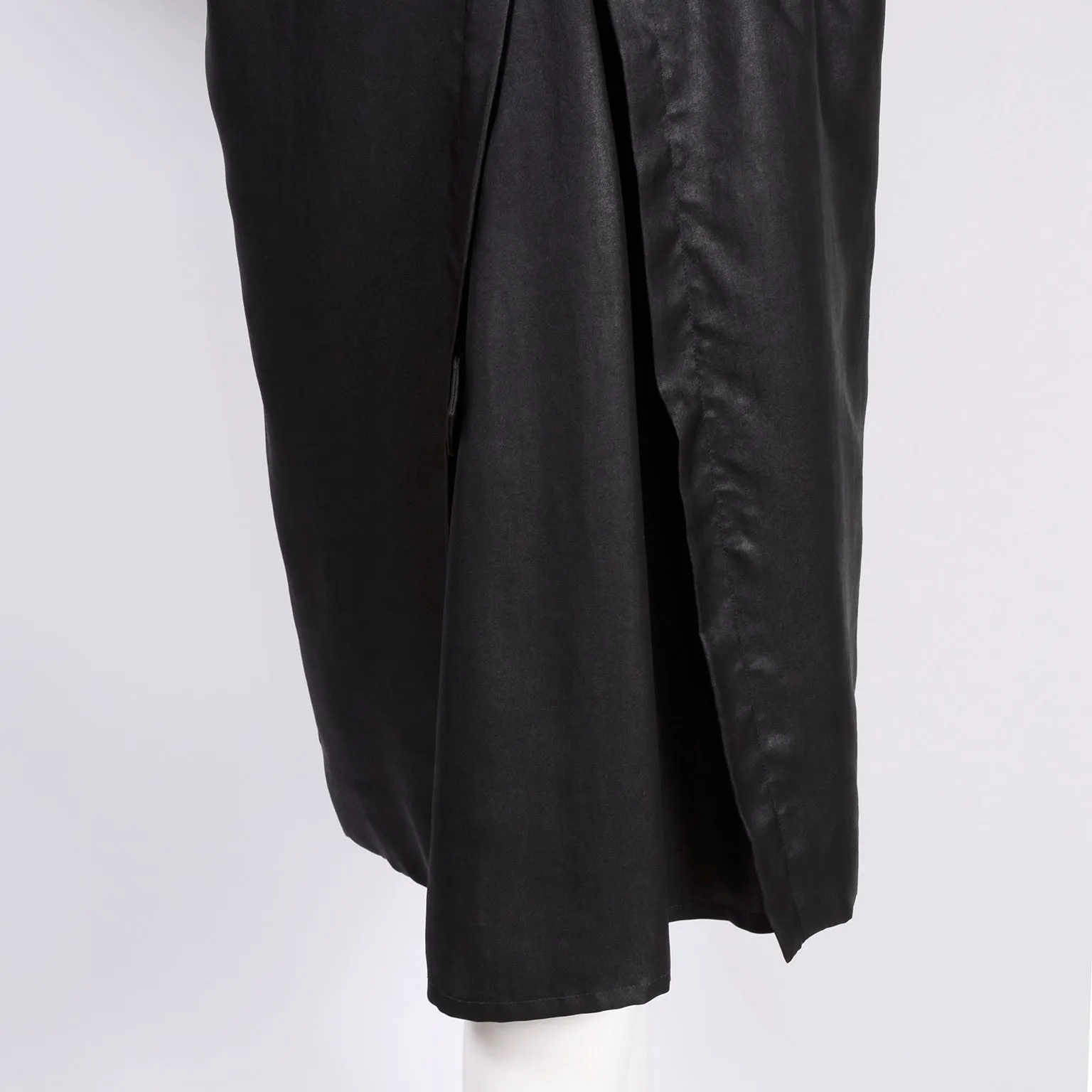 Alber Elbaz Lanvin Spring Summer 2006 Runway Black Silk Trench Coat