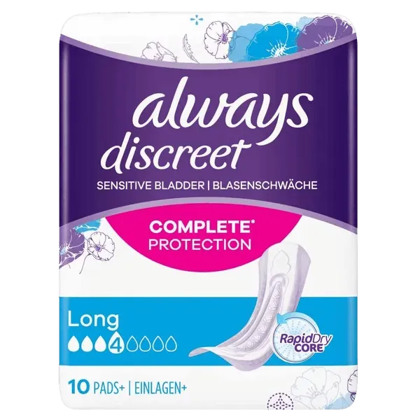 Always Discreet Pants Low Rise Large