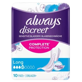 Always Discreet Pants Low Rise Large