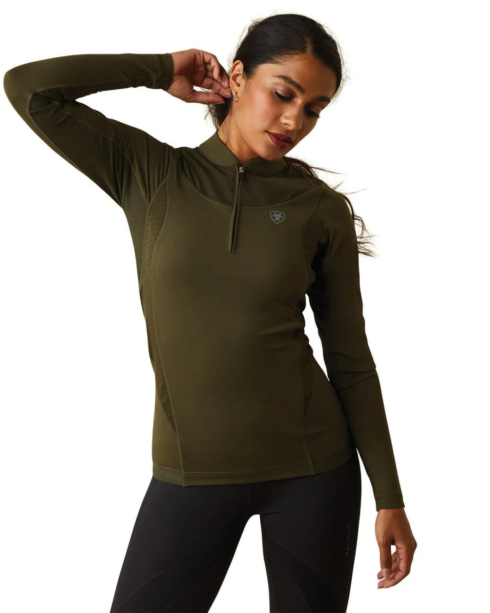 Ariat Womens Ascent 1/4 Zip Base Layer