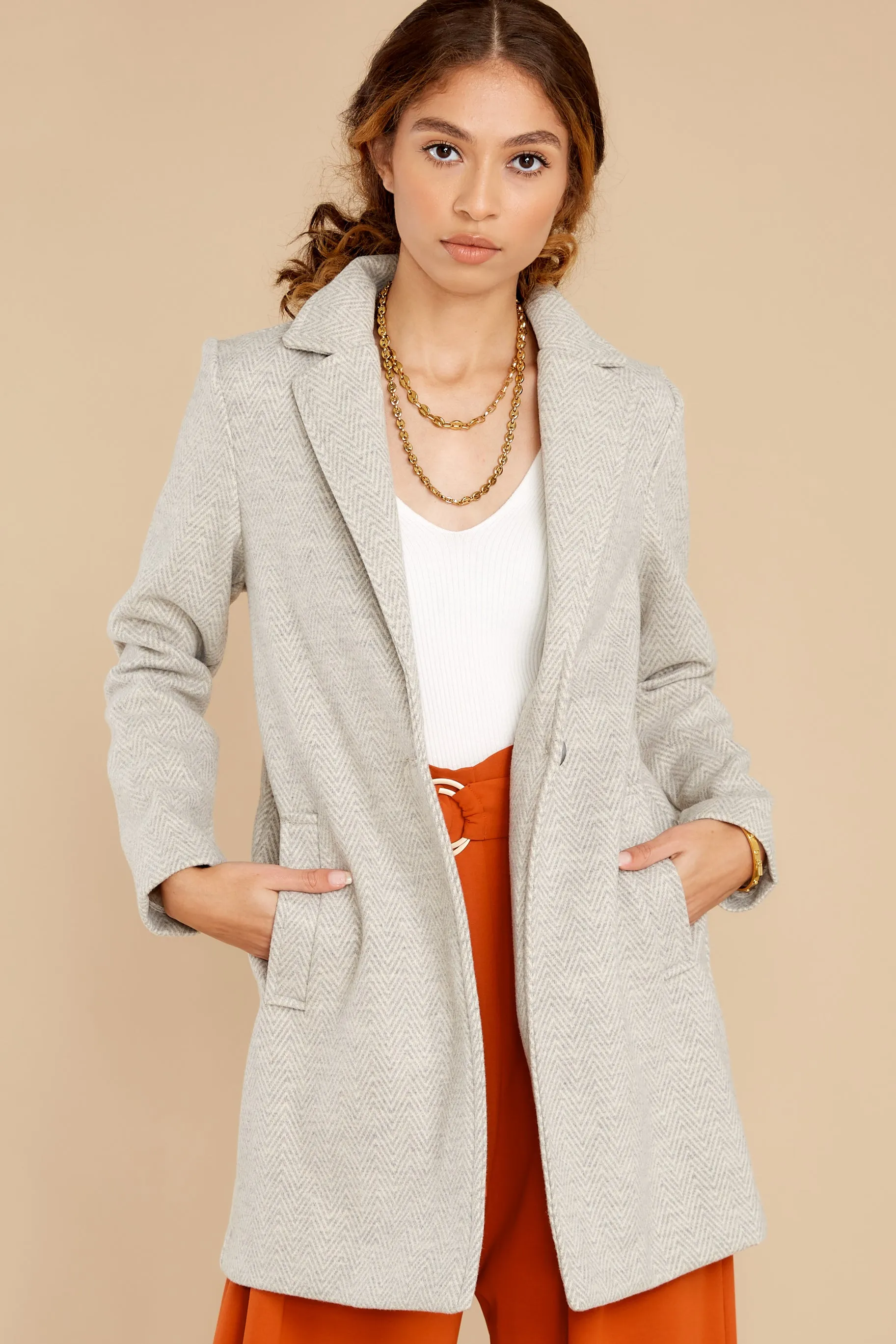 Around The World Light Grey Coat