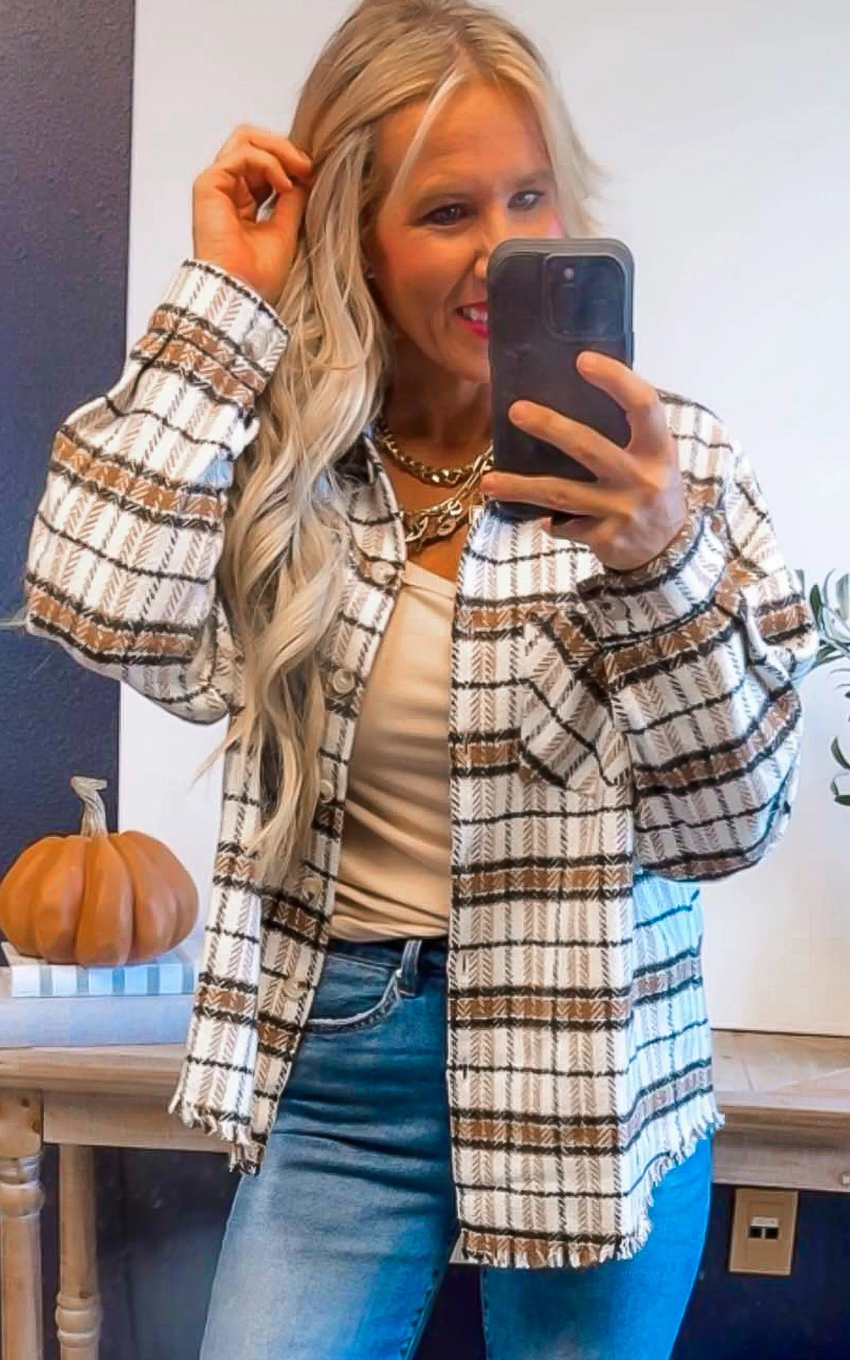 Autumn Adventure Plaid Shacket