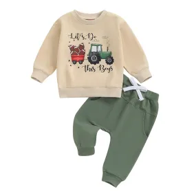 Baby Boy 2 Piece Farmer Fall Set