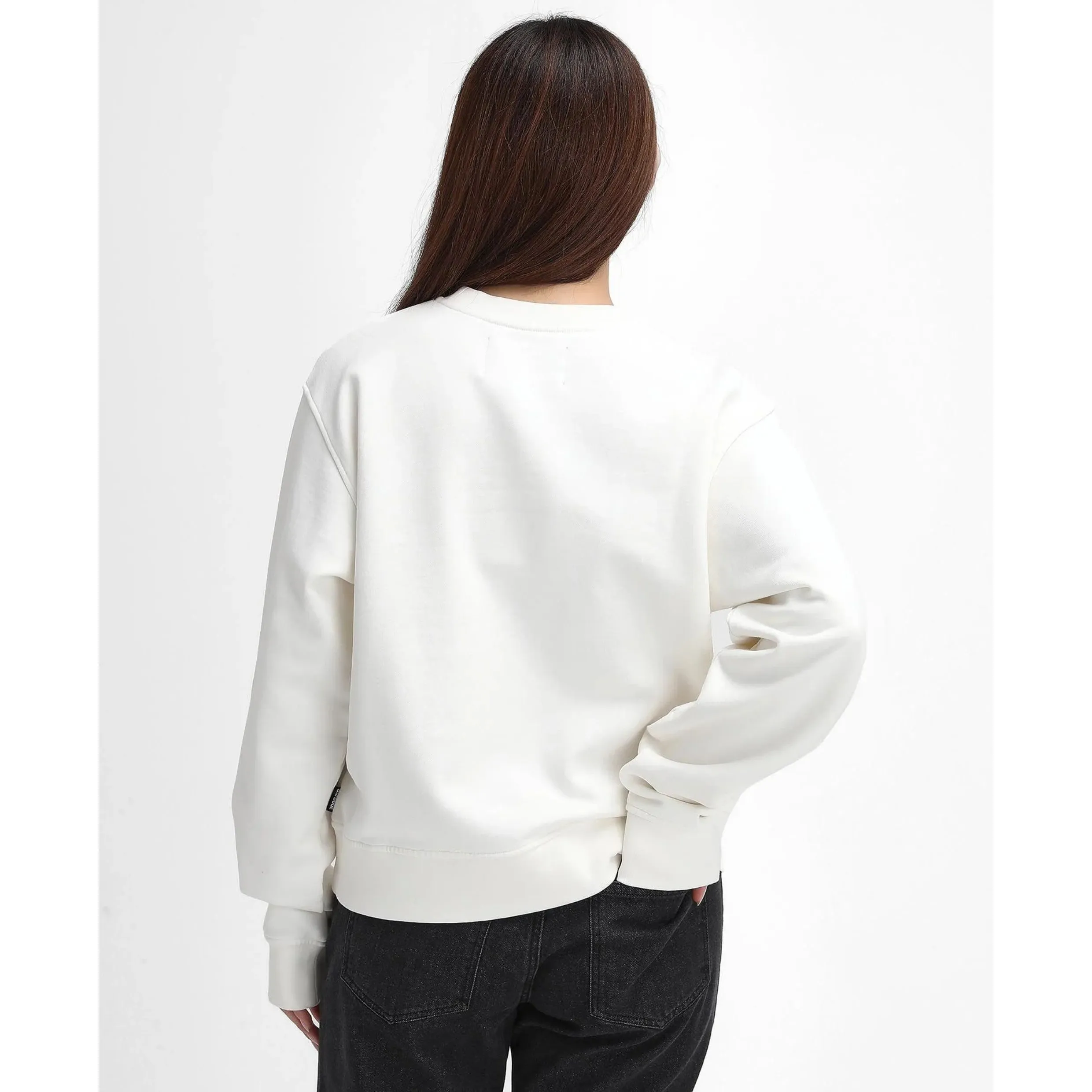 Barbour Bede Oversized Sweatshirt Whisper White LOL0623WH32