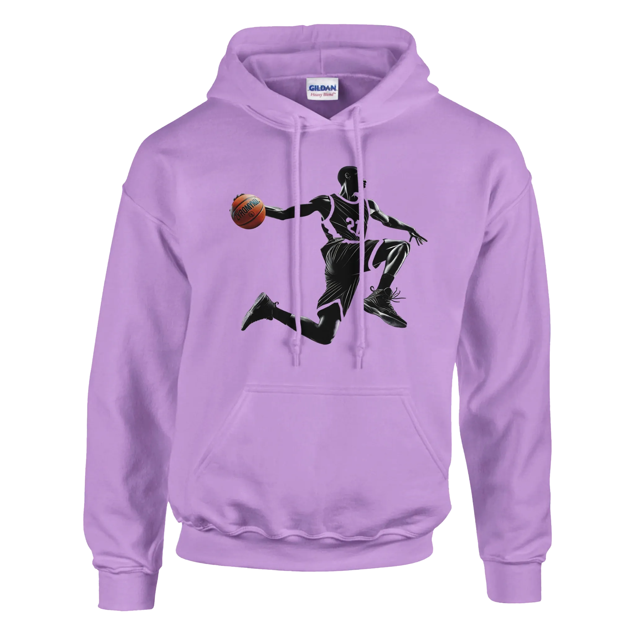 Basketball Player Mid-Air Motion - Classic Unisex Pullover Hoodie | Gildan® 18500