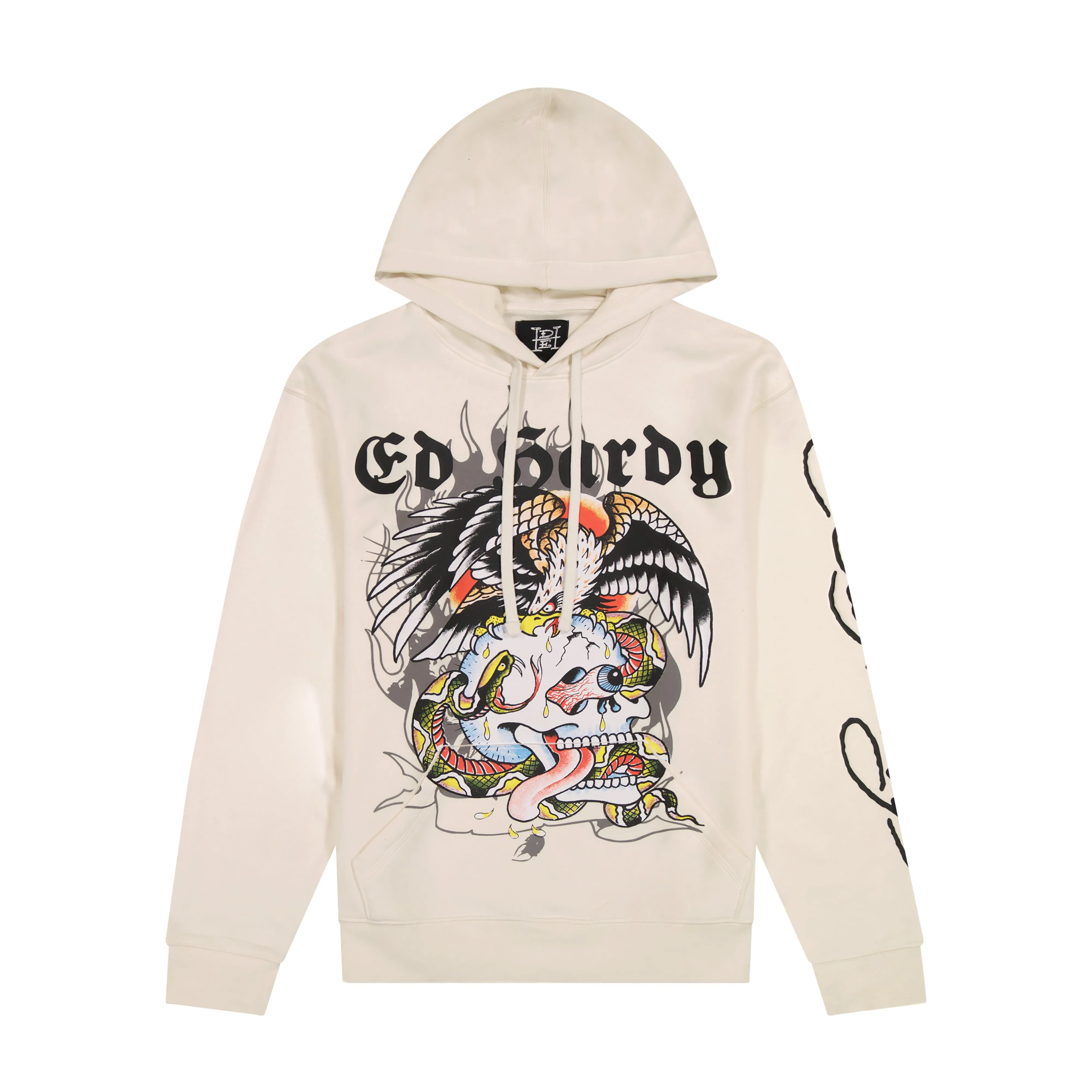 Battle Skull Mens Hoodie