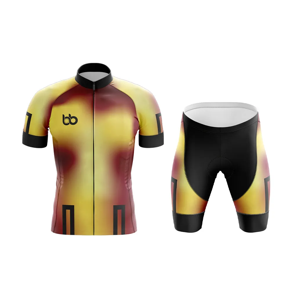 Bicycle Booth Prism (Yellow-Maroon) Club Cycling Kit