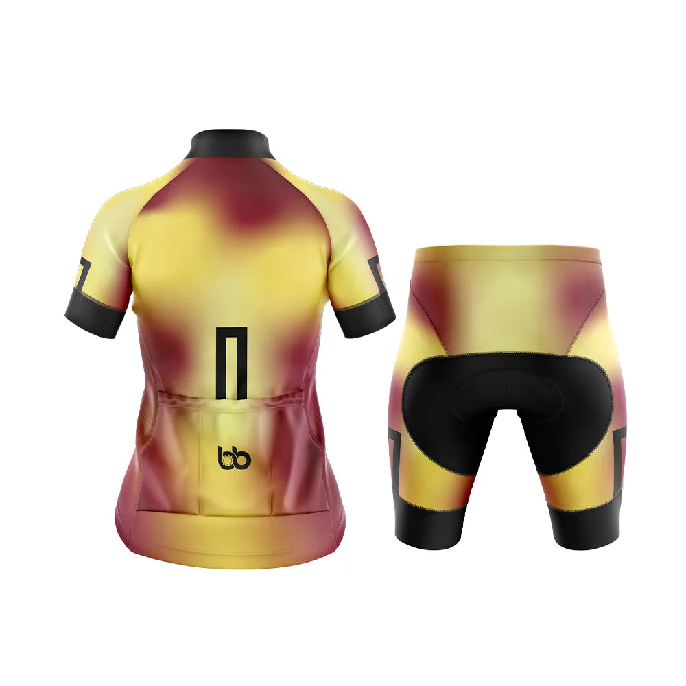 Bicycle Booth Prism (Yellow-Maroon) Club Cycling Kit