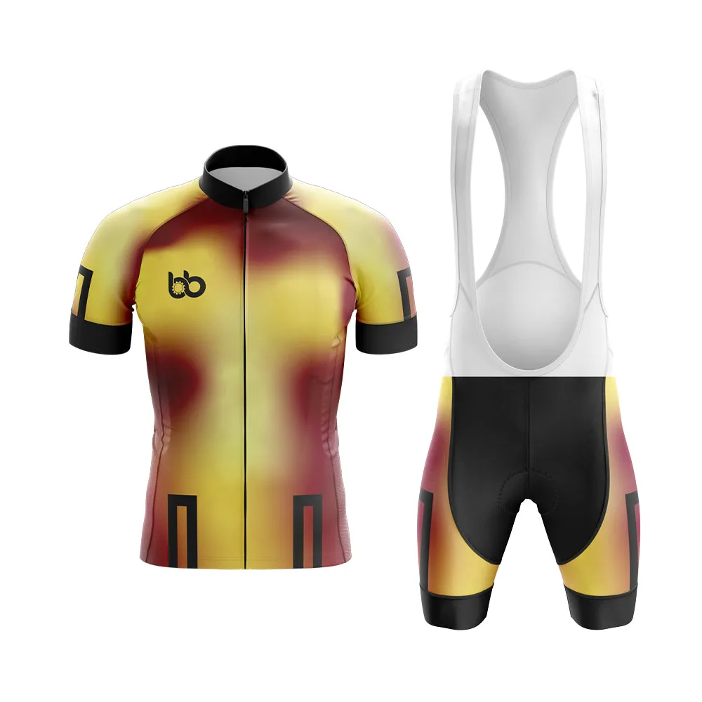 Bicycle Booth Prism (Yellow-Maroon) Club Cycling Kit