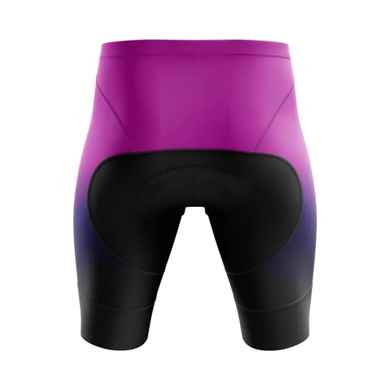 Black-Fluorescent Violet Gradient Shorts & Pants