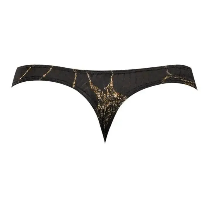 Black Gold Thong