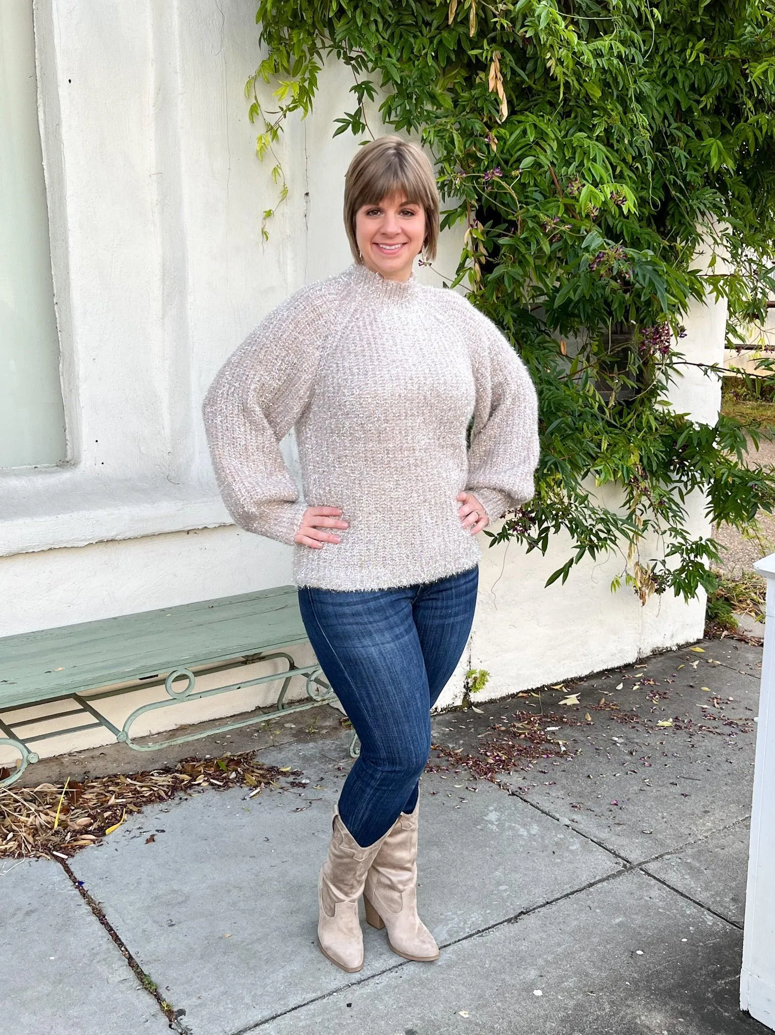 Blush Sparkle Sweater