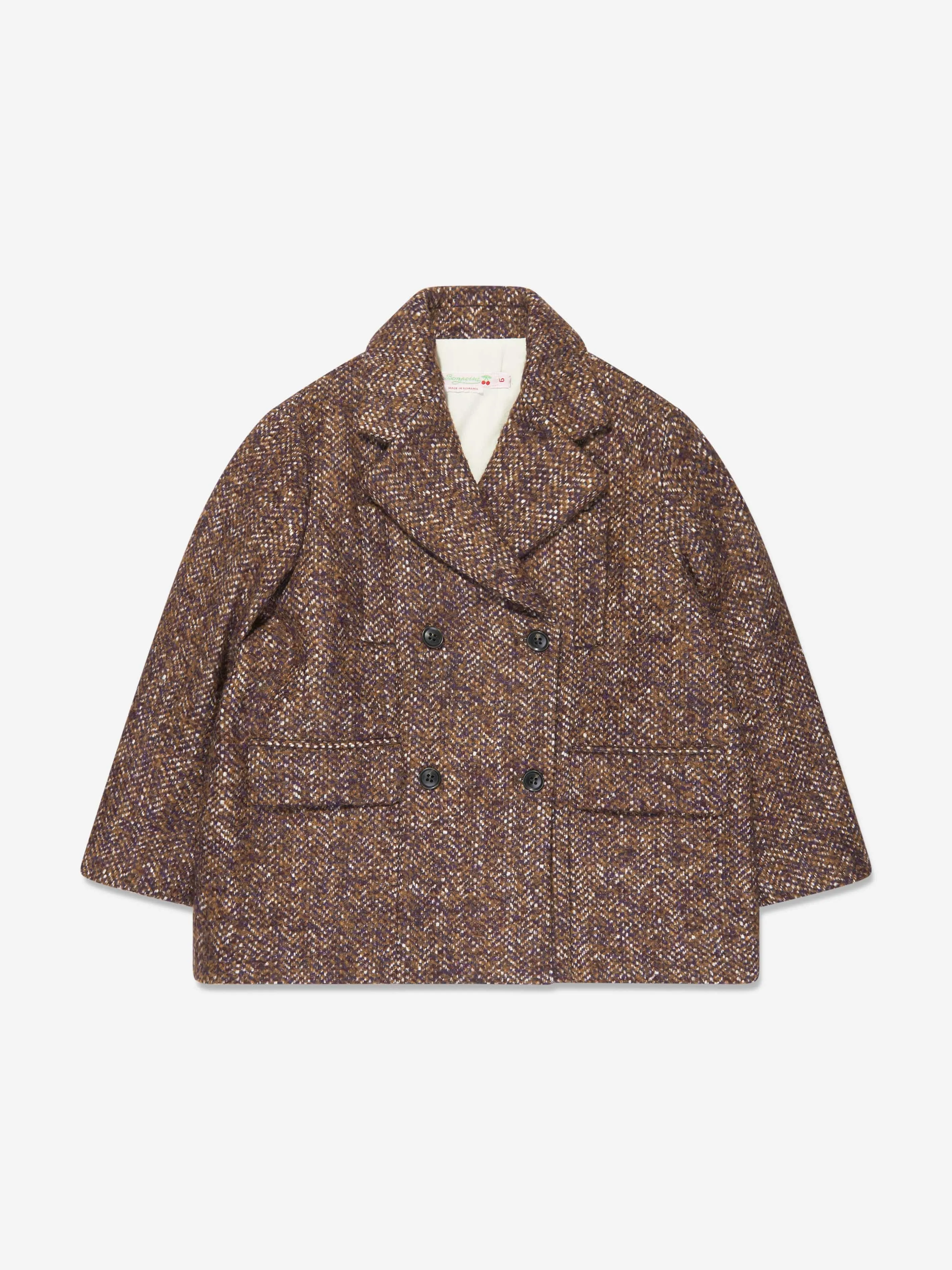 Bonpoint Girls Coat in Brown