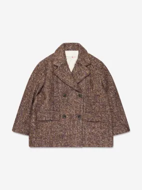 Bonpoint Girls Coat in Brown