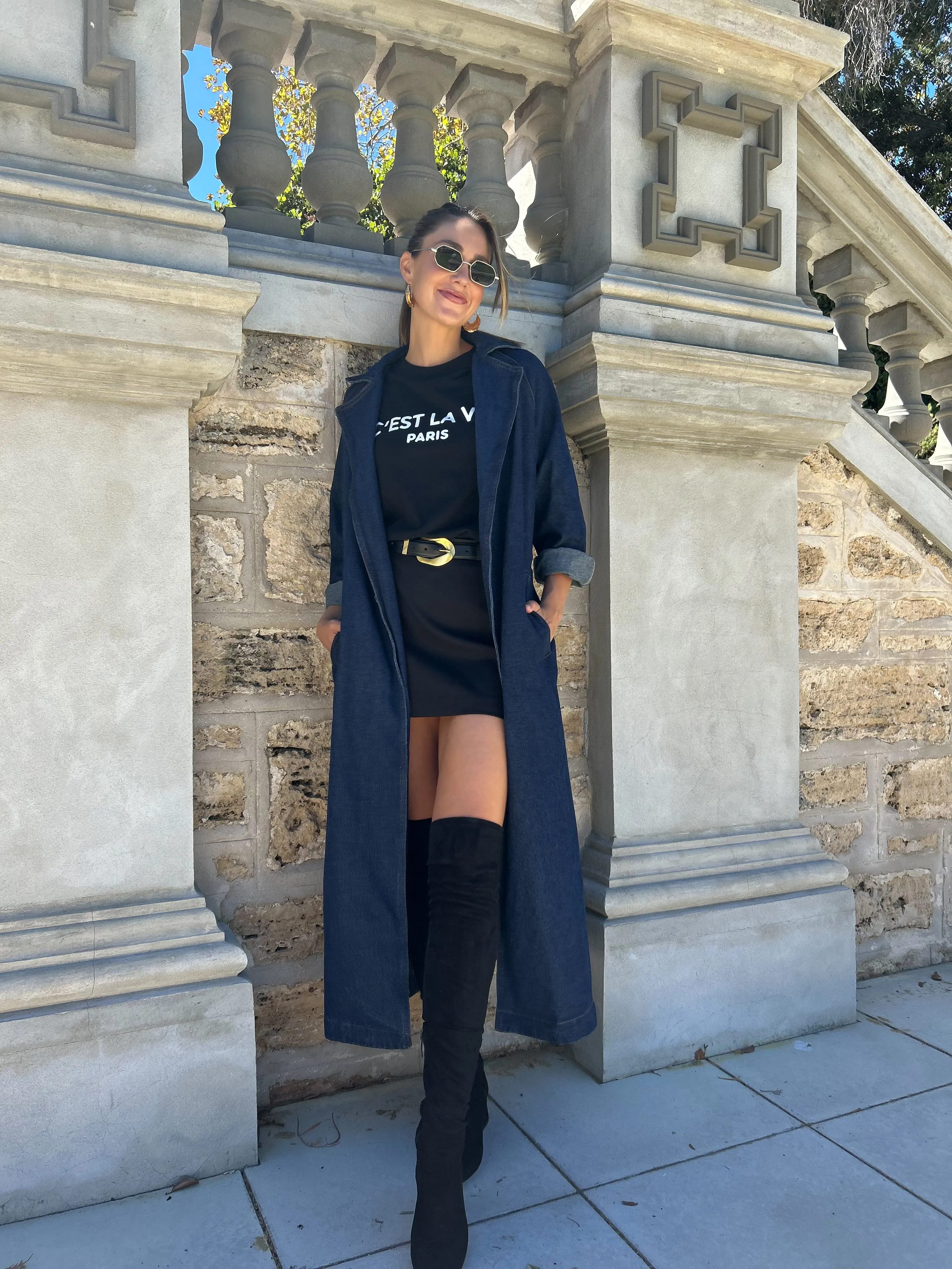 BRODY Denim Trench