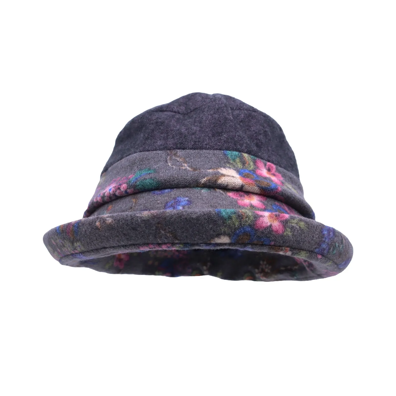 Bucket Hat Packable Floral Round Women Lady Simple Cap SLB1378