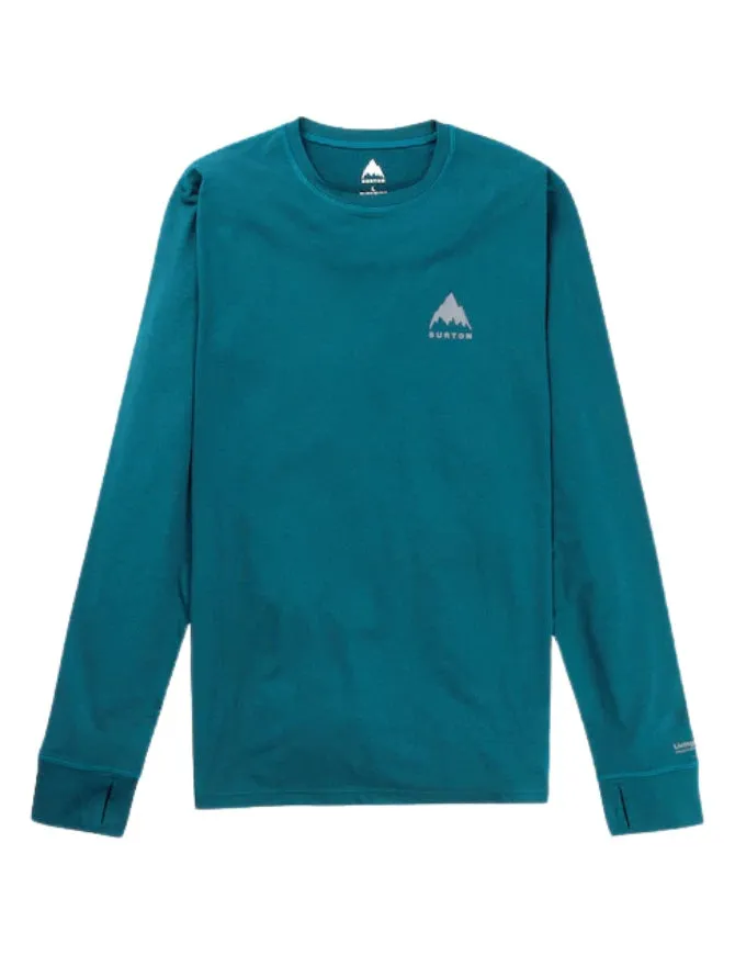 Burton Mens Lightweight X Base Layer Crew 2025 | Deep Emerald