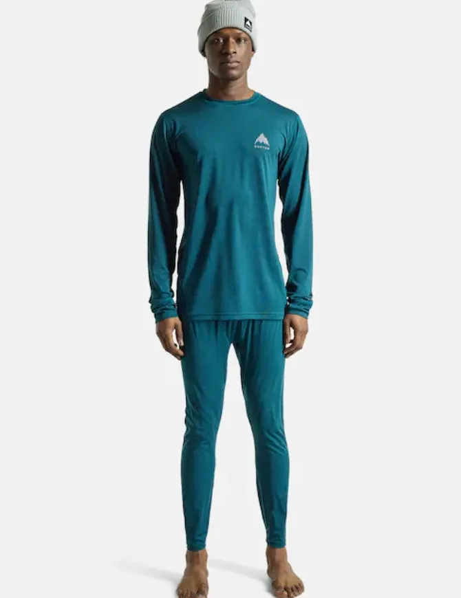 Burton Mens Lightweight X Base Layer Crew 2025 | Deep Emerald