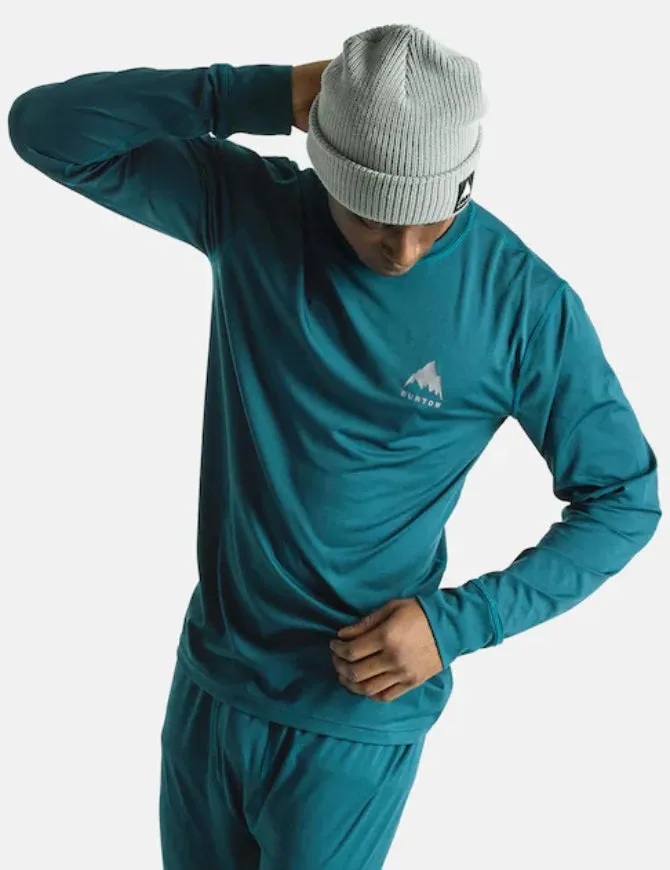 Burton Mens Lightweight X Base Layer Crew 2025 | Deep Emerald