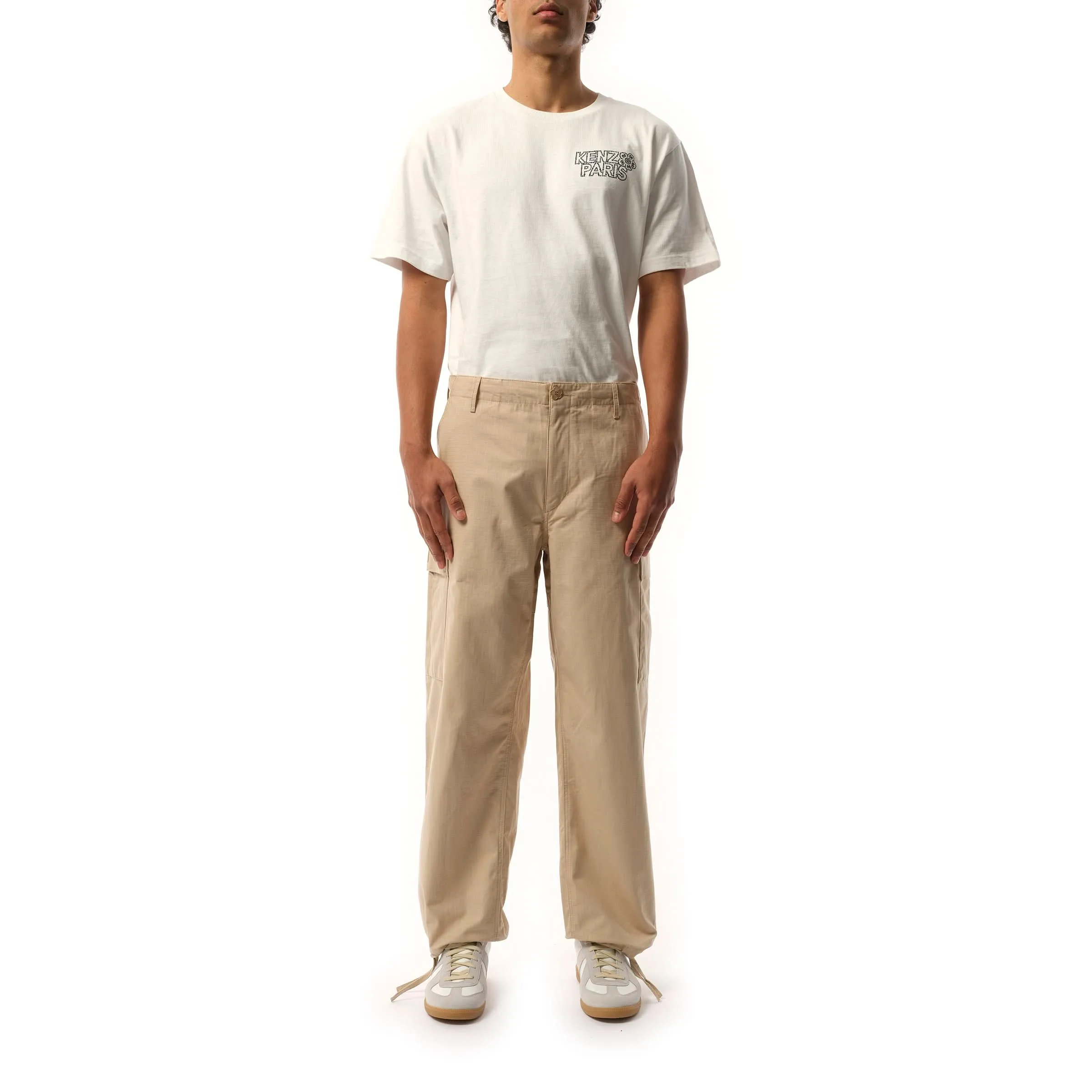 Cargo Workwear Pants in Beige