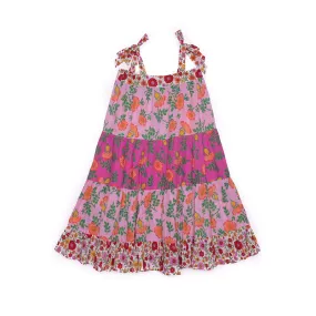 Coco & Ginger April Dress - Pink Dogwood Patchwork