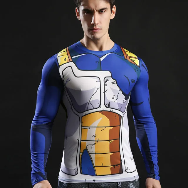 Compression T shirts Long Sleeve Fitness Top Superman Printed Tshirts Superhero Tees Crossfit Bodybuilding Tees 2017 ZOOTOP BEAR