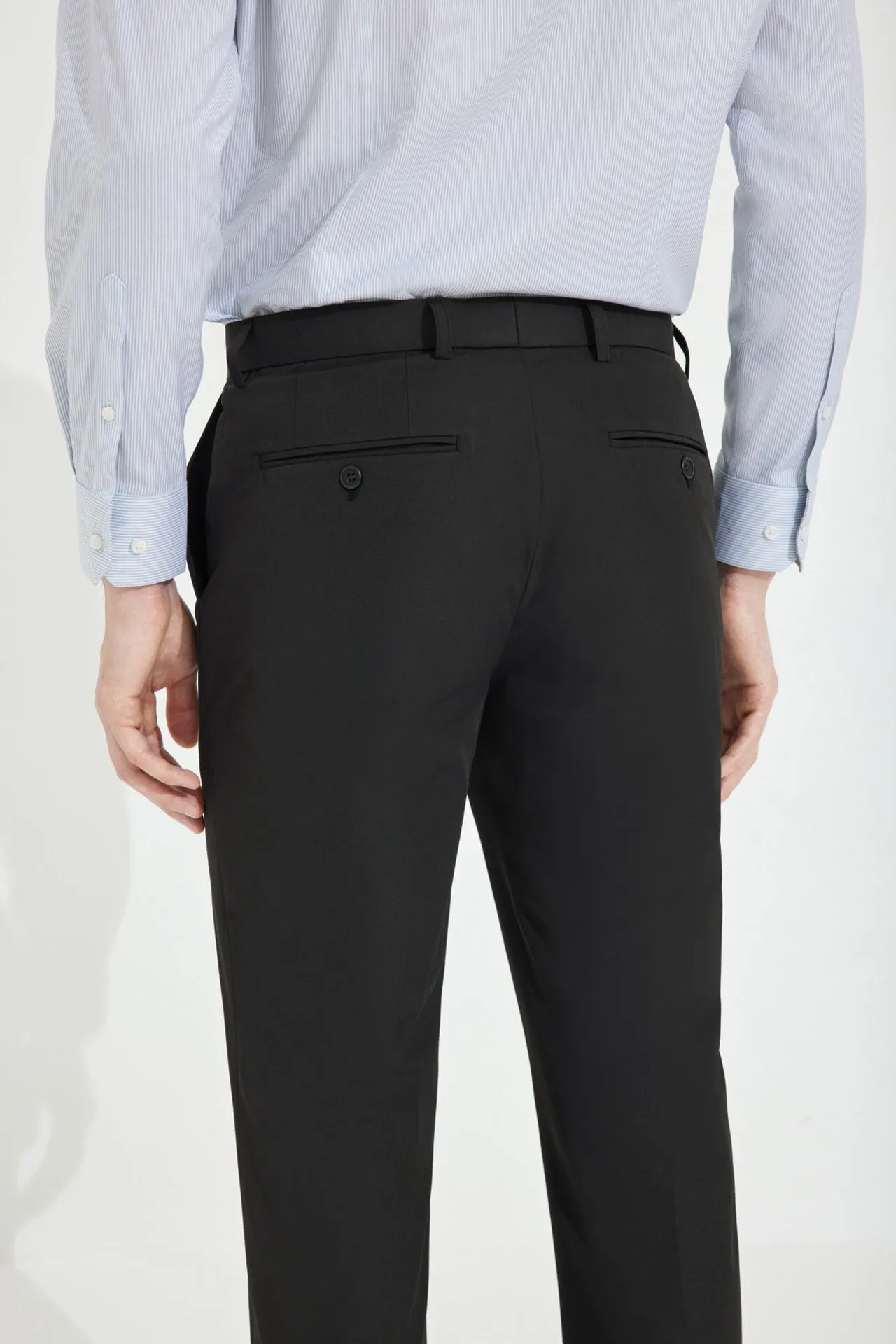 Cool Touch Quick Dry Twill Formal Pants in Smart Fit