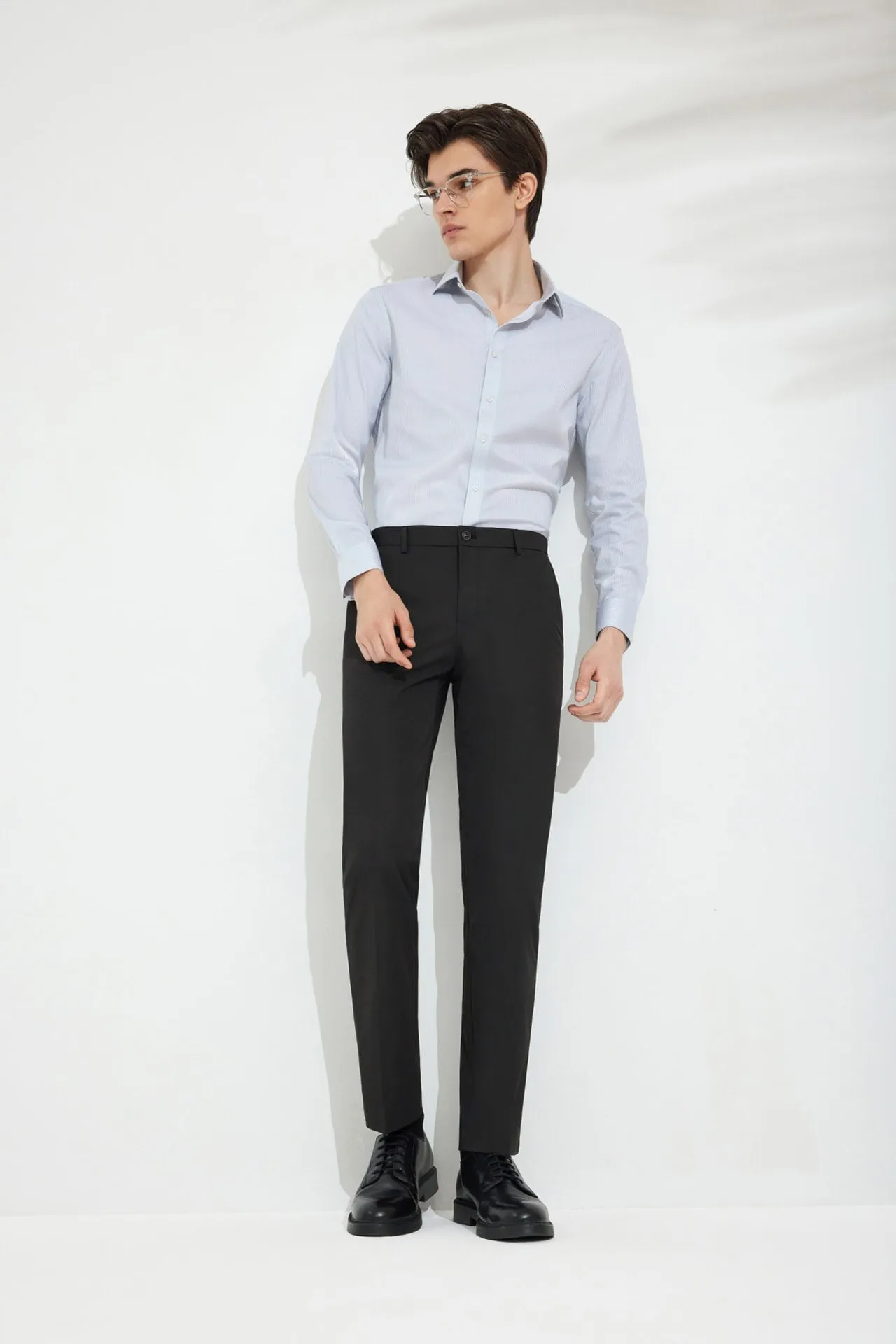 Cool Touch Quick Dry Twill Formal Pants in Smart Fit