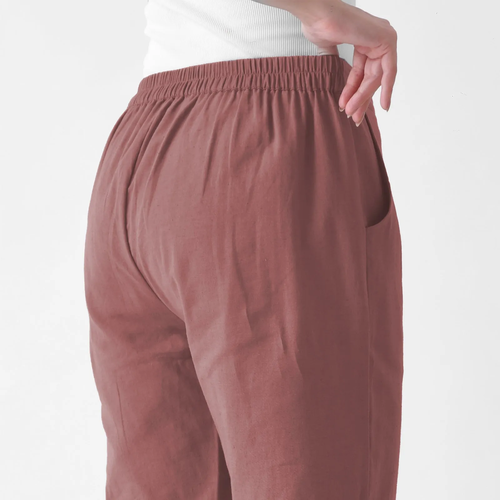 Coral Rose Cotton AMPM Pants