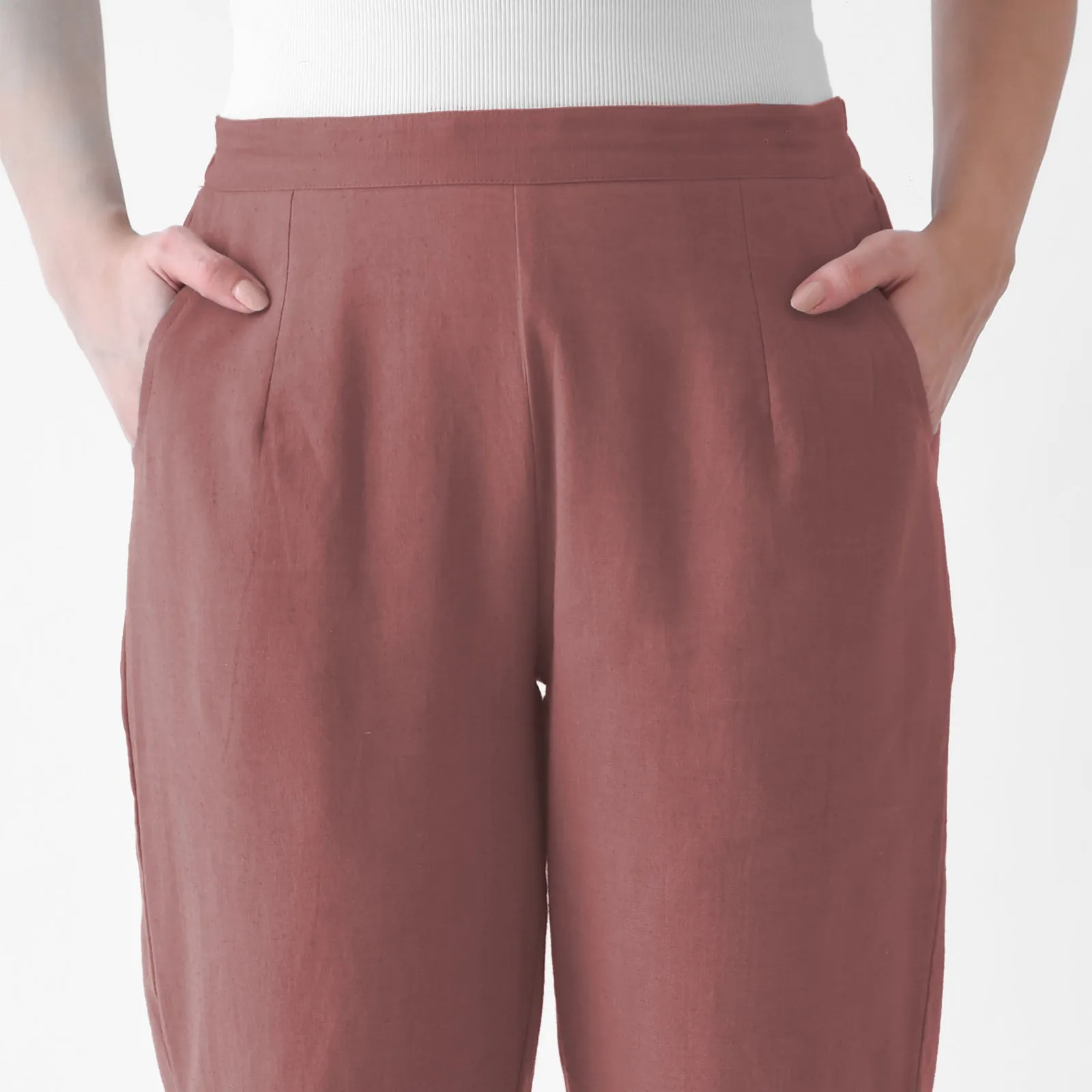 Coral Rose Cotton AMPM Pants