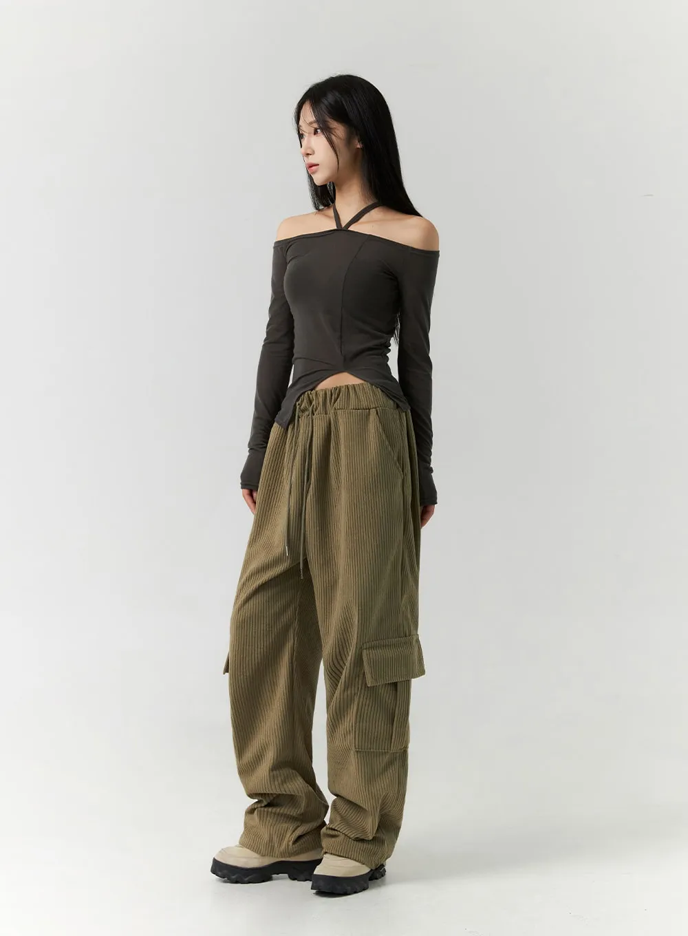 Corduroy Cargo Pants CN320