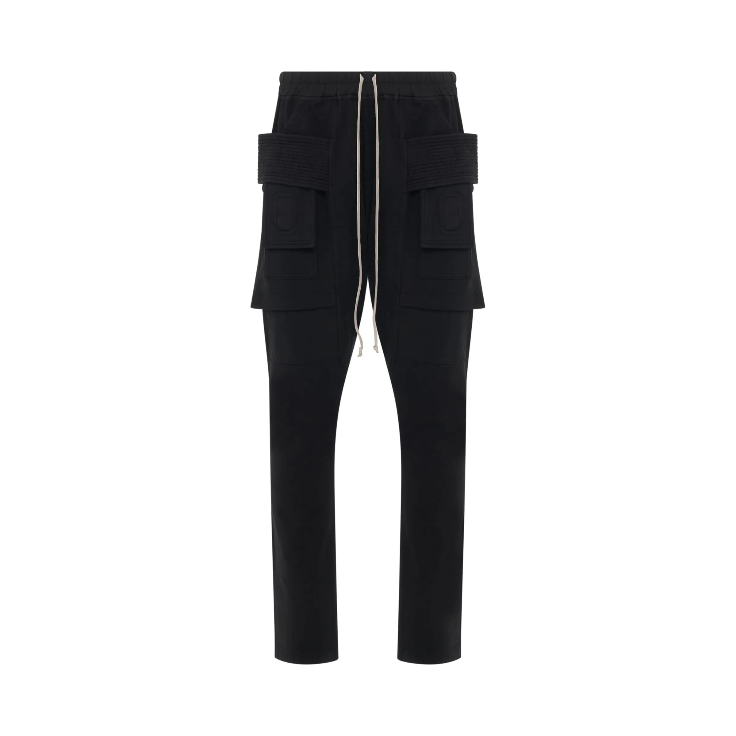 Creatch Cargo Drawstring Pants in Black