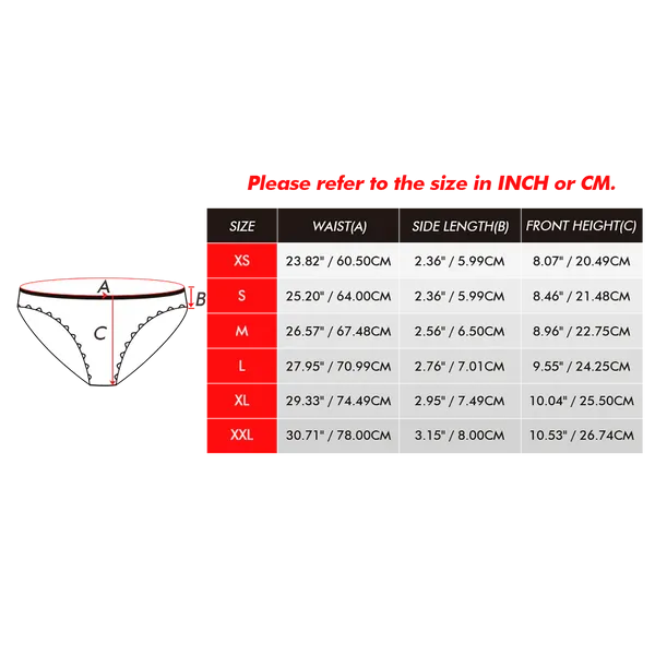 Custom Face Underwear Personalised Magnetic Tongue Underwear Cherry Valentine's Day Gifts for Couple