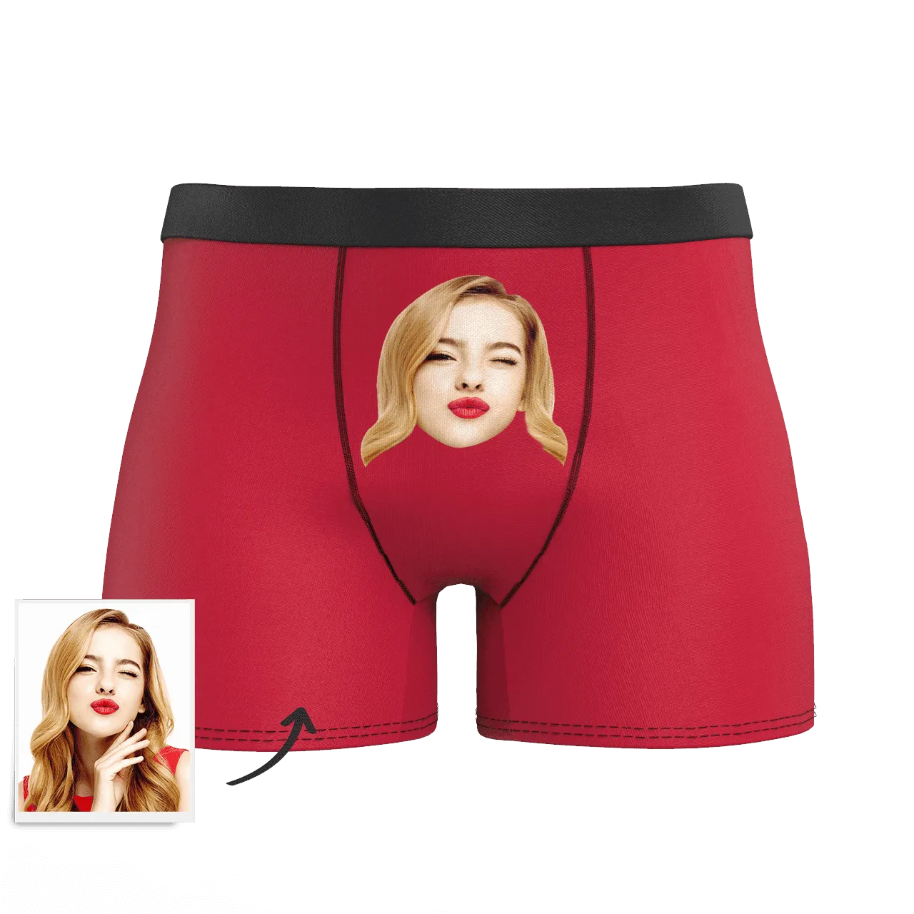 Customized Men's Face Colorful Boxer Shorts - Choose Your Style