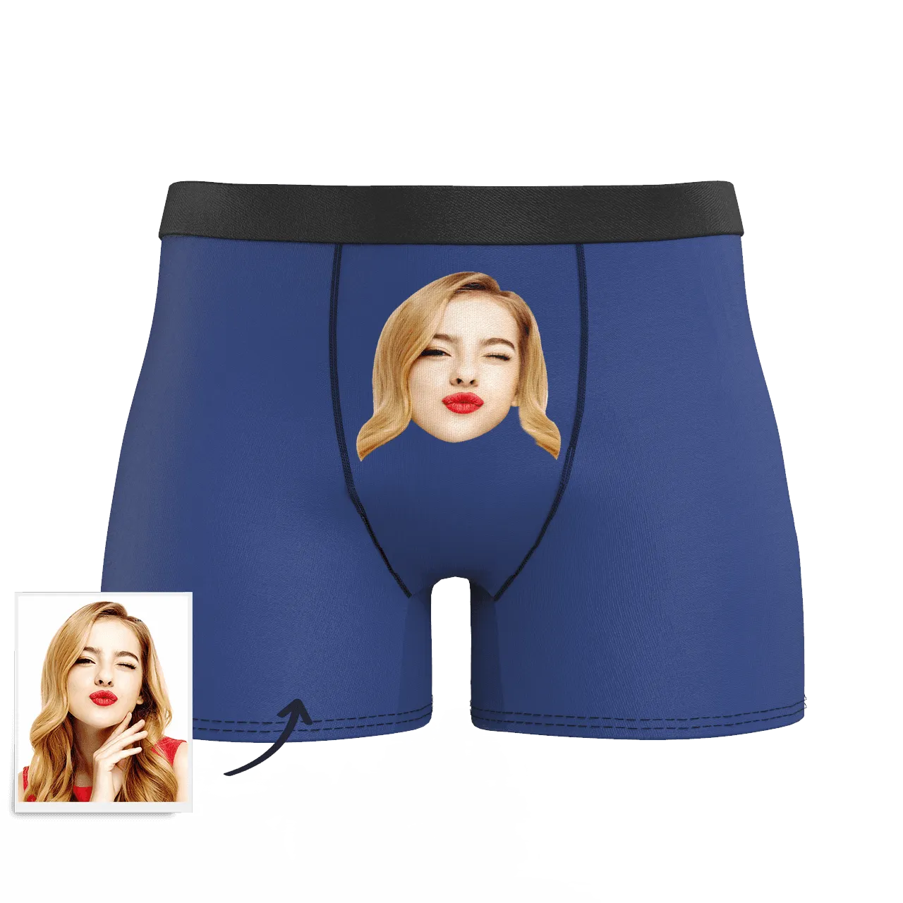 Customized Men's Face Colorful Boxer Shorts - Choose Your Style