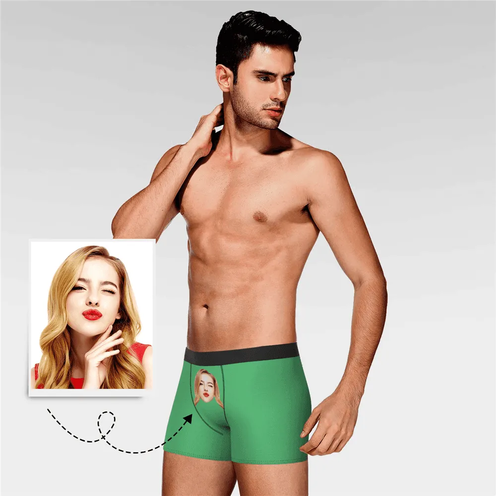 Customized Men's Face Colorful Boxer Shorts - Choose Your Style