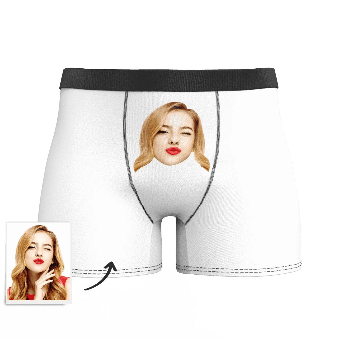 Customized Men's Face Colorful Boxer Shorts - Choose Your Style