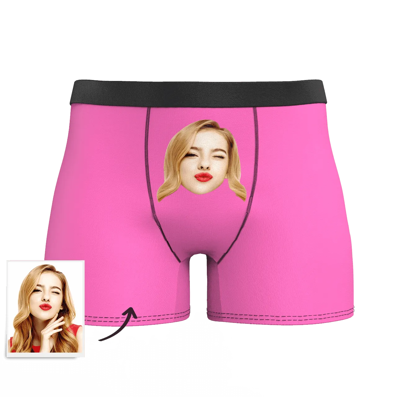 Customized Men's Face Colorful Boxer Shorts - Choose Your Style