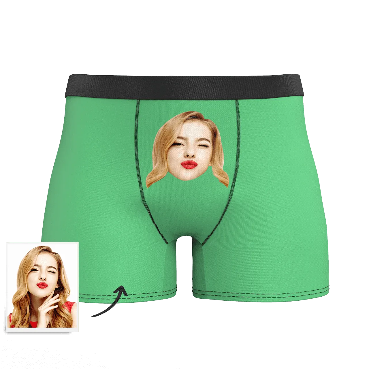 Customized Men's Face Colorful Boxer Shorts - Choose Your Style