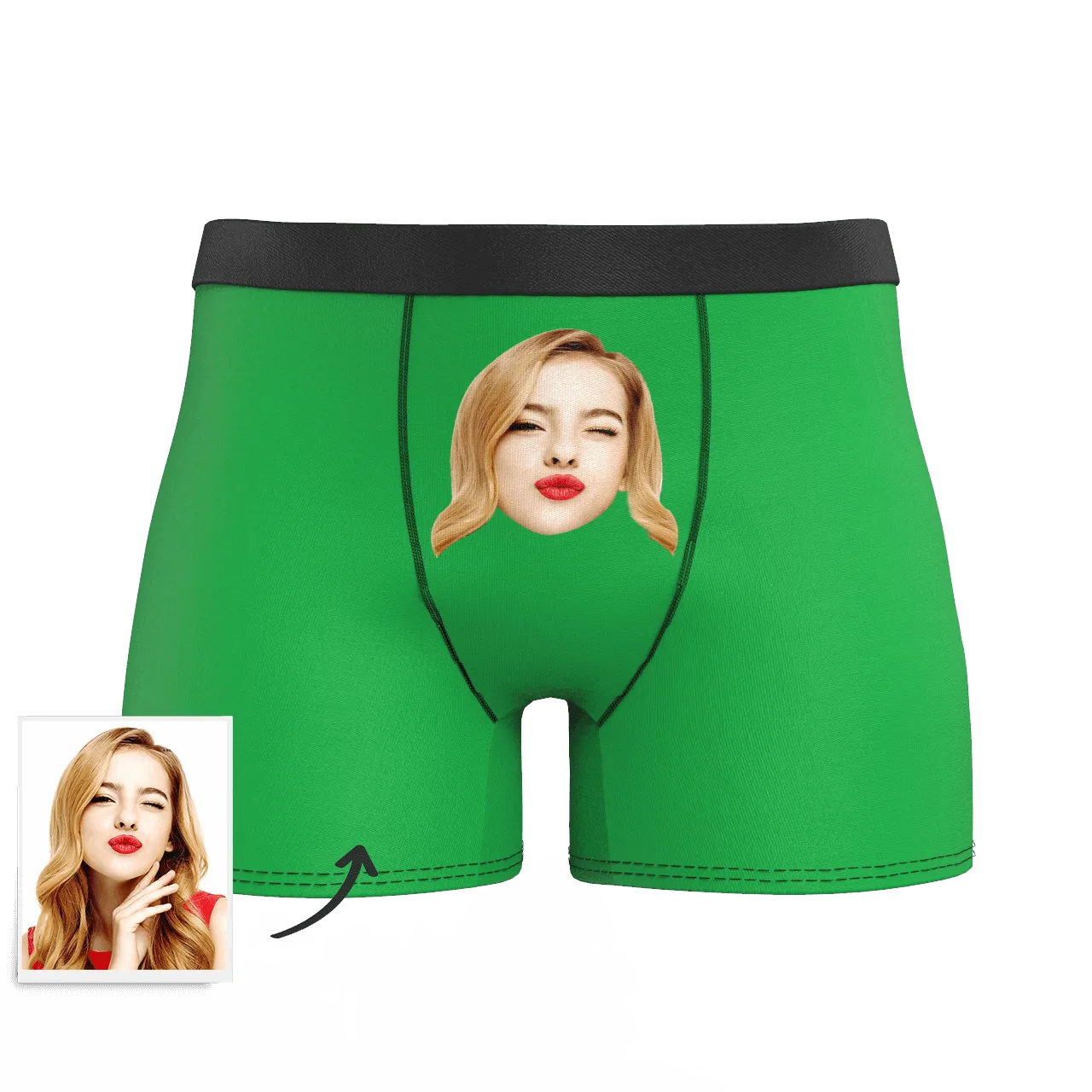 Customized Men's Face Colorful Boxer Shorts - Choose Your Style