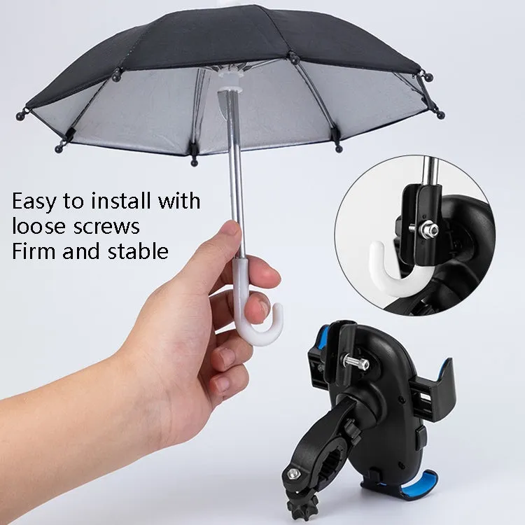 CYCLINGBOX BG-2935 Bicycle Mobile Phone Bracket With Umbrella Waterproof Navigation Electric Car Mobile Phone Frame, Style: Handlebar Installation (Red)