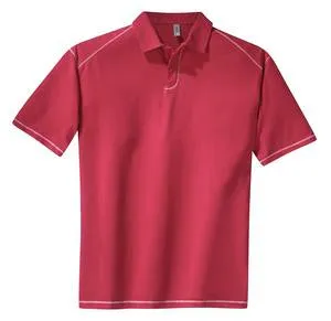 District Threads - Pima-Tek Sport Shirt with Contrast Stitching.  DT116