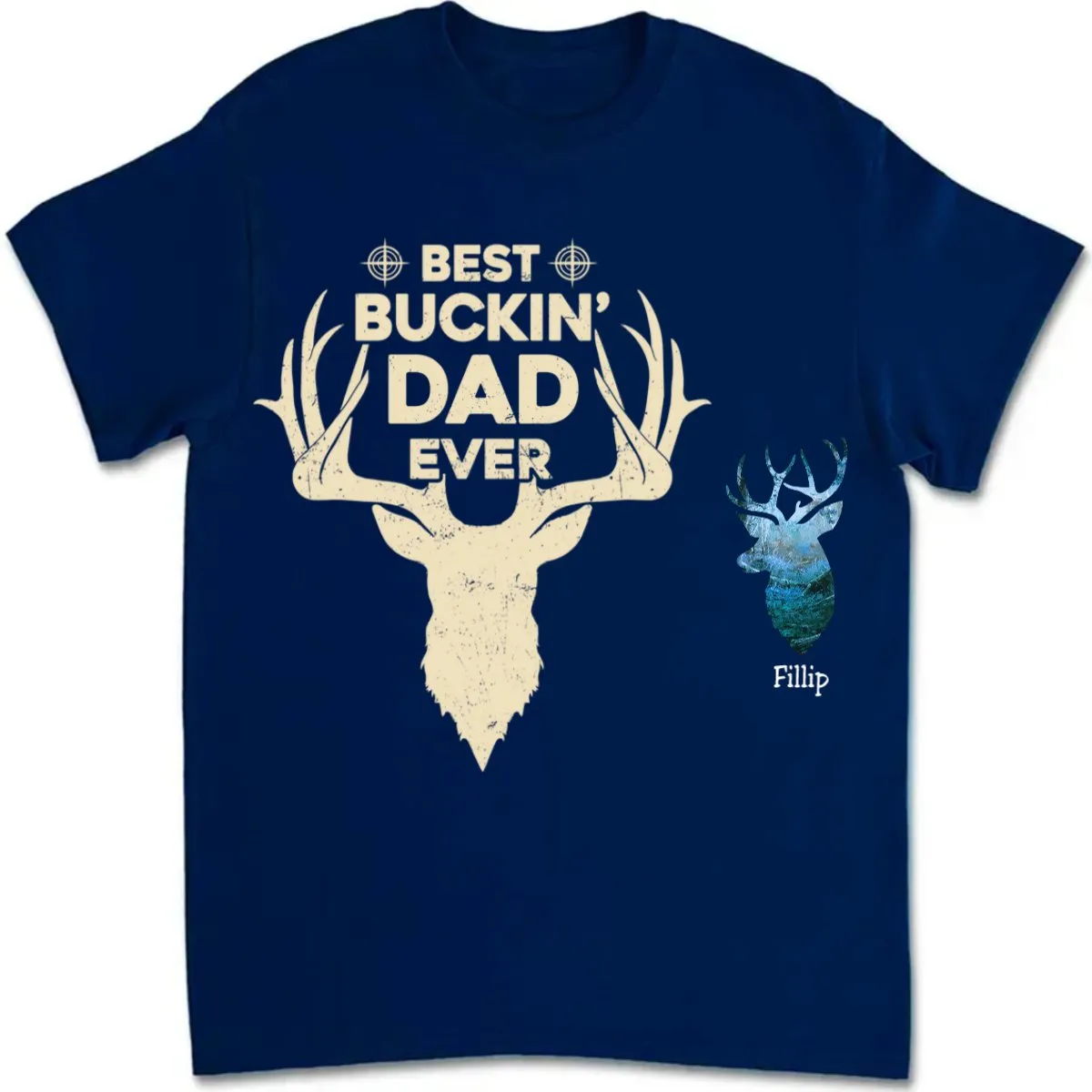 Father's Day - Best Buckin' Dad Ever - Personalized T-Shirt (LH)