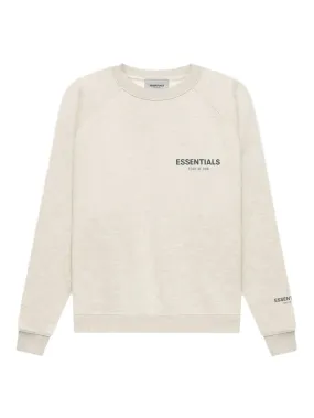 Fear Of God Essentials Core Collection Crewneck Light Heather Oatmeal [FW21] [FACTORY FLAW]